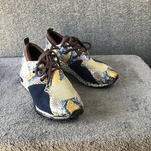 Steve Madden Iconic Cliff Tennis Shoe Sneaker with Snake Skin 11M